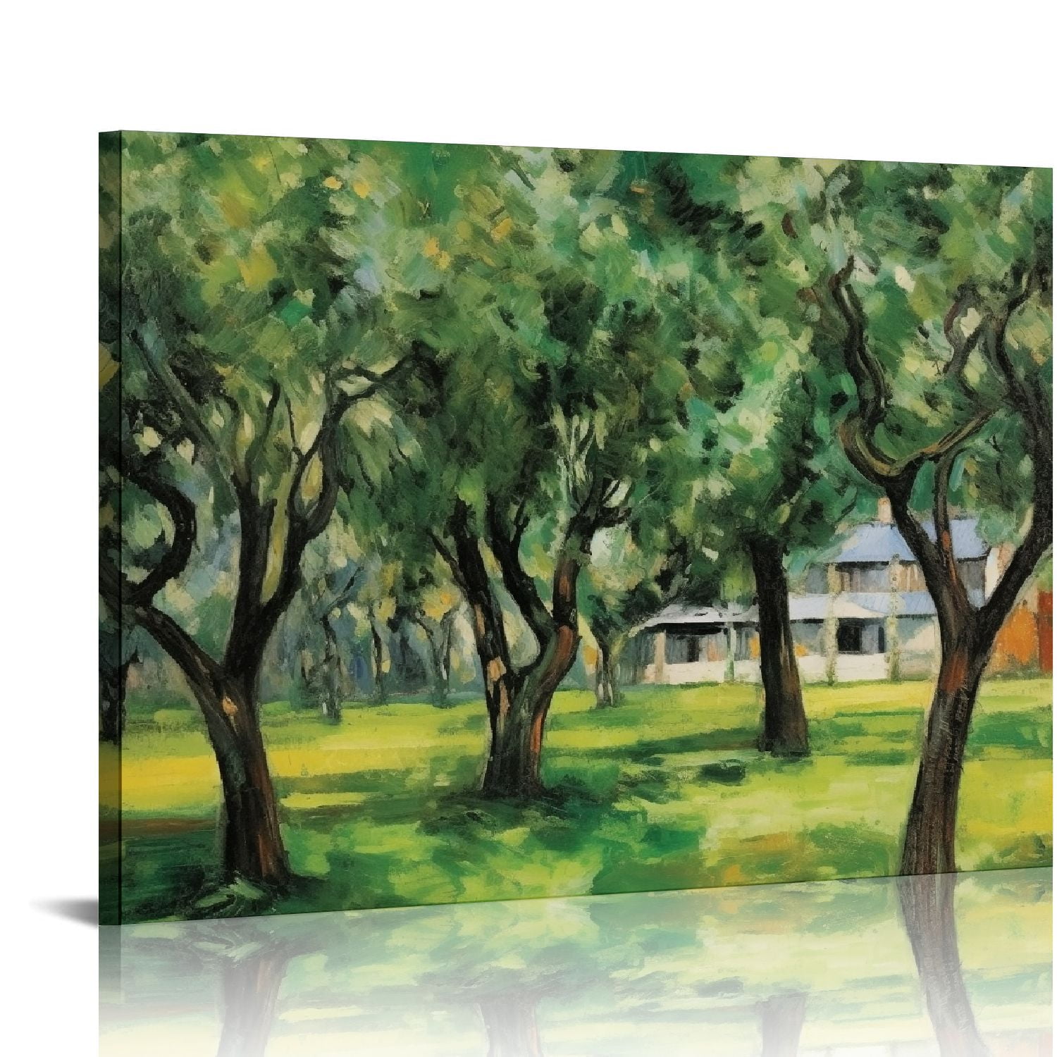 JEUXUS Paul Cezanne Wall Art Farm in Normandy Poster Fine Art Oil