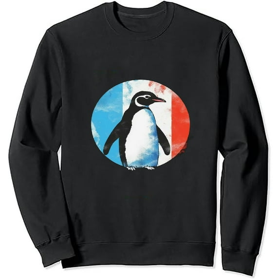 JEUXUS Penguin Vintage Retro Silhouette Gift Sweatshirt