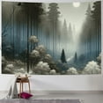 thumbnail image 1 of JEUXUS Pictures Trees And Birds Abstract Wall Art Tapestry Painting, 1 of 6