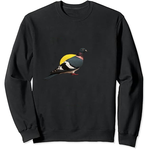 JEUXUS Pigeon Birding Vintage Retro Pigeon Long Sleeve T-Shirt