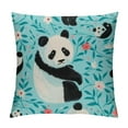 thumbnail image 1 of JEUXUS Pillow Case Panda Cozy Soft fits Short Plush Pillow Cover White, 1 of 5