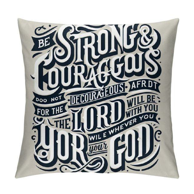JEUXUS Pillow Covers with Christian Bible Verses Scripture Quotes