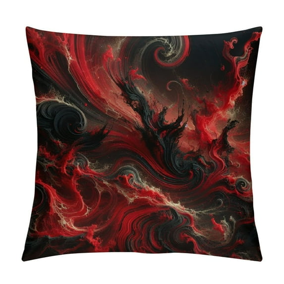 JEUXUS Pillow Covers Red Skull Cozy Black and White Rose Skull Sherpa Short Plush Pillowcase White