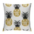 thumbnail image 1 of JEUXUS  Pillow Covers Summer Gold Pineapple Decorative Throw Pillow Covers Pineapple Striped Pillowcase Farmhouse Cushion Cases for Sofa Couch Outdoor Home Decorations, 1 of 5