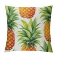thumbnail image 1 of JEUXUS  Pineapple Throw Pillow Cover Green Print Pillow Case Decorative Tassel Cushion Cover for Bed Couch Sofa Chair Decor Yellow, 1 of 5