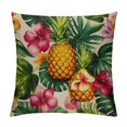 thumbnail image 1 of JEUXUS  Pineapples Decorative Throw Pillow Cover Case Outdoor Pillow Cases Square Standard Cushion Covers for Sofa Couch Bed Green Yellow Pink, 1 of 5