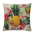 thumbnail image 1 of JEUXUS  Pineapples Decorative Throw Pillow Cover Case Outdoor Pillow Cases Square Standard Cushion Covers for Sofa Couch Bed Green Yellow Pink, 1 of 5