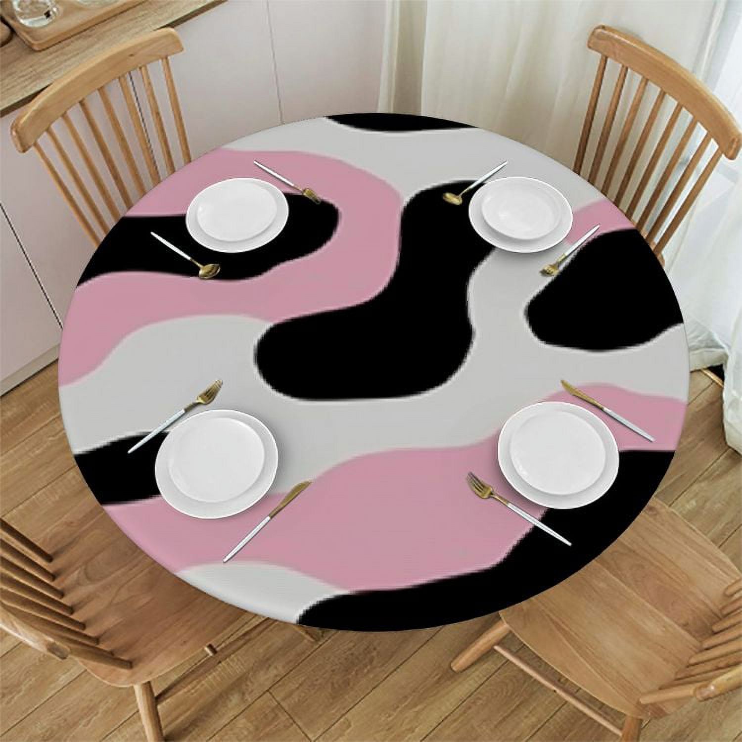 6 Pack Cow Print Tablecloths - Disposable Plastic, 108 X 54 Inch, Farm Animal Party Supplies - View #4