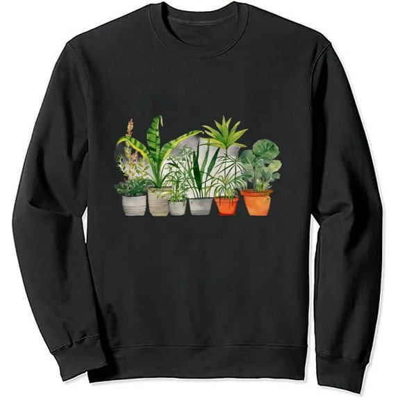 JEUXUS Plant Mama | Crazy Plant Lady Monstera Mom Gift Sweatshirt