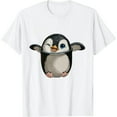 thumbnail image 1 of JEUXUS Pocket Penguin Peeking Out Funny Penguin T-Shirt, 1 of 3