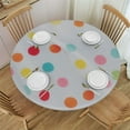 thumbnail image 1 of RUIYC Polka Dot Tabletop Collection Reusable &amp; Machine Washable, Table cover Multicolor Confetti Dots, 1 of 7
