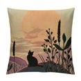 thumbnail image 1 of JEUXUS  Purple Bohemian Pillow Covers Geometric Abstract Decorative Throw Pillows for Couch &amp; Bed, Modern Mid Century Sun Sunset Sunrise Theme Indoor &amp; Outdoor Decor, 1 of 5