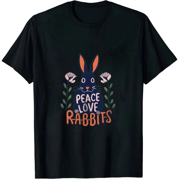 JEUXUS Rabbit Lover, Rabbit Owner, Cute Rabbit, Bunny, Rabbit T-Shirt
