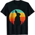thumbnail image 1 of JEUXUS Rabbit Retro Vintage 80s Style Bunny Lover T-Shirt, 1 of 3