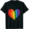thumbnail image 1 of JEUXUS Rainbow Heart T-Shirt, 1 of 3