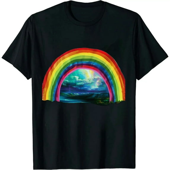 JEUXUS Rainbow Pride God's Promise Genesis 9:13 Christian Faith T-Shirt