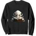thumbnail image 1 of JEUXUS Reading Octopus, tea, coffee and books gift pullover, 1 of 3