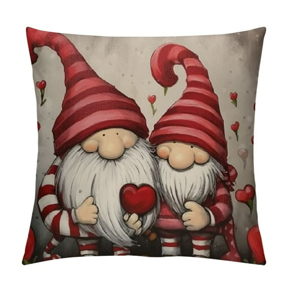 JEUXUS Red Valentines Day Pillow Covers Valentines Day Decor for Home, Love Heart Valentines Day Throw Pillows Decor Cushion Cases Valentine Decorations