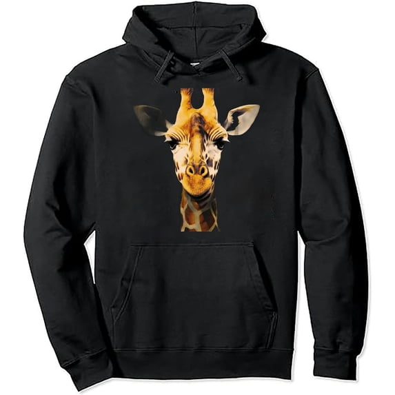 JEUXUS Retro Giraffe Pullover Hoodie
