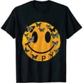 thumbnail image 1 of JEUXUS Retro Smile Face Be Happy Face Trendy T-Shirt, 1 of 3