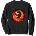thumbnail image 1 of JEUXUS Rising Phoenix Fire Fenix dragon Pullover, 1 of 3