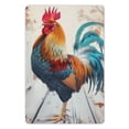 thumbnail image 1 of JEUXUS Rooster Wooden Floor Iron Art Wall Hanging 8*12in 8x12in, 1 of 7