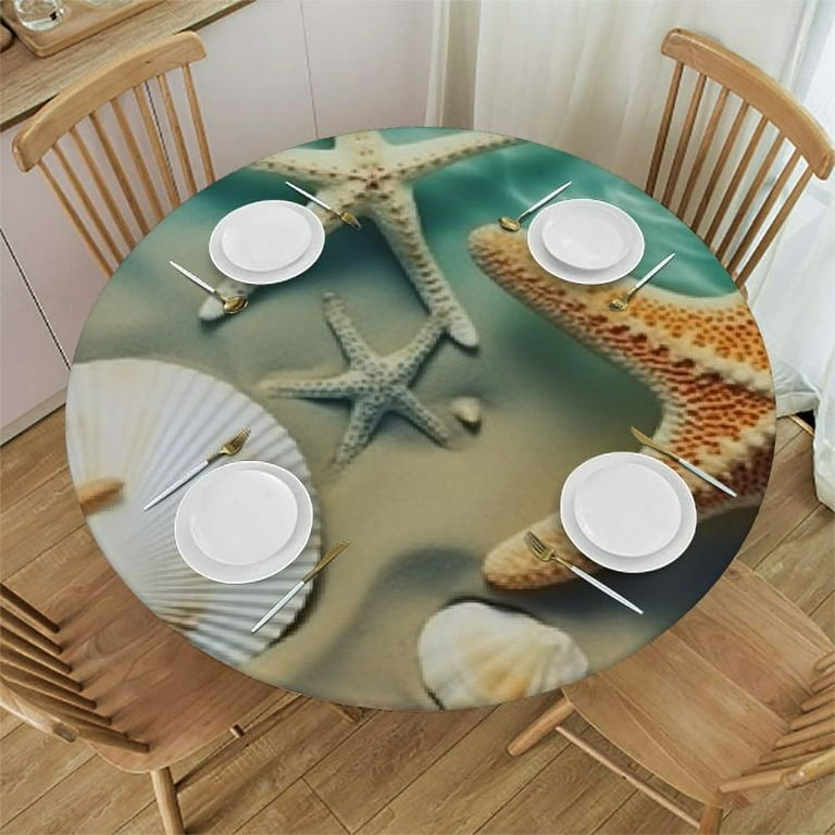 Beach Themed Coastal Dining Room Table Centerpieces JEUXUS Round