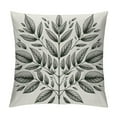 thumbnail image 1 of JEUXUS Short Plush Pillowcase Pack Natural Botanical Printed on Both Sides White, 1 of 5