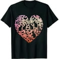 thumbnail image 1 of JEUXUS Silhouette Heart Bunny Tshirt for Rabbit Lover Rabbit T-Shirt, 1 of 3