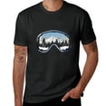 thumbnail image 1 of JEUXUS Ski Snowboard Shirt Goggles Skiing Snow Mountain Winter Gift T-Shirt, 1 of 3