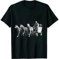 thumbnail image 1 of JEUXUS  Sled Dogs Mushing Team Snow Sledding Mountain Scene T-Shirt, 1 of 3