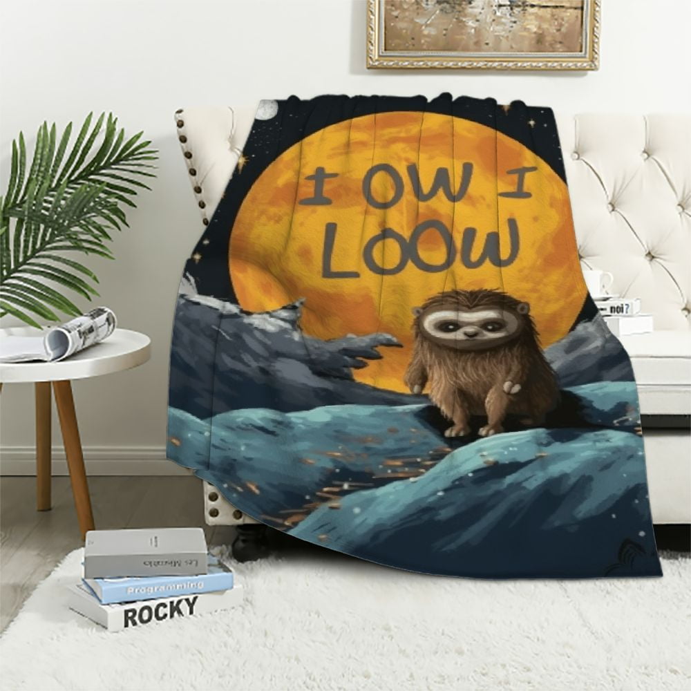 Soft sloth blanket new arrivals