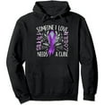 thumbnail image 1 of JEUXUS Someone I love needs needed a cure alzheimer's Awareness Pullover Hoodie, 1 of 3