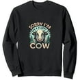 thumbnail image 1 of JEUXUS Sorry I'm Late I Saw A Fluffy Cow Highland Cow Breeder Pullover Sweatshirt, 1 of 3