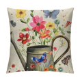 thumbnail image 1 of RUIYC Spring Floral Pillow Cover Flower in and Butterfly Decorative Throw Pillow Case Spring Outdoor Cushion Cover for Home Couch Sofa Farmhouse Decor, 1 of 5