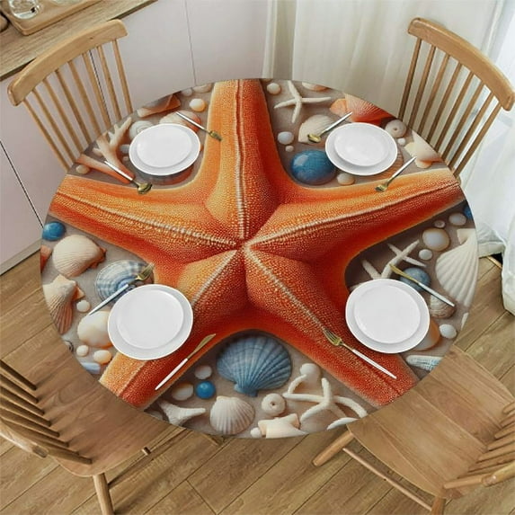 JEUXUS Spring Floral Round Tablecloth 60 Inch Watercolor Flower Butterfly Leaf Decorative Table Cloth Rustic Vintage Resistant Circle Table Cover for Home Kitchen Dining Room Outdoor Decor 52x52in