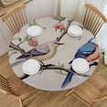 thumbnail image 1 of JEUXUS  Spring Summer Tablecloth , Birds Branch Floral Table Cover for Party Picnic Dinner Decor, 1 of 7