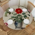 thumbnail image 1 of JEUXUS  Spring Tablecloth , Watercolor Floral Flowers Washable Table Cover for Party Picnic Dinner Decor, 1 of 7