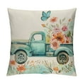 thumbnail image 1 of JEUXUS Spring Throw Pillow Covers Hello Spring Truck Bicycle Floral Pillow Covers Throw Pillover Case Farmhouse Decorative for Sofa Bed, Modern Couch Pillow Covers, 1 of 5