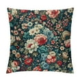 thumbnail image 1 of JEUXUS Square All Flowers Bloom Together Short Plush Pillowcase White, 1 of 5