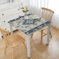thumbnail image 1 of JEUXUS Square Tablecloth Printing Waterproof 44in, 48in, 54in, 60in Square Table Cover White, 1 of 7