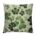 thumbnail image 1 of JEUXUS  St Patricks Day Pillow Cover  Shamrock Lucky Clovers Green Decorative Throw Pillow Case Saint Patricks Outdoor Cushion Cover for Home Couch Sofa Holiday Decor, 1 of 5