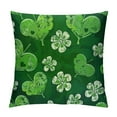 thumbnail image 1 of JEUXUS St Patricks Day Pillow Covers,Green Shamrock Throw Pillow Cover Cushion Cover for Home Farmhouse Couch Sofa Indoor Outdoor Decor, 1 of 5