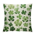 thumbnail image 1 of JEUXUS  St Patricks Day Pillow Covers Happy St Patricks Day Lucky Green Clover Decor for White Throw Pillows Covers St Patricks Day Pillow Covers Decor Couch Living Room, 1 of 5