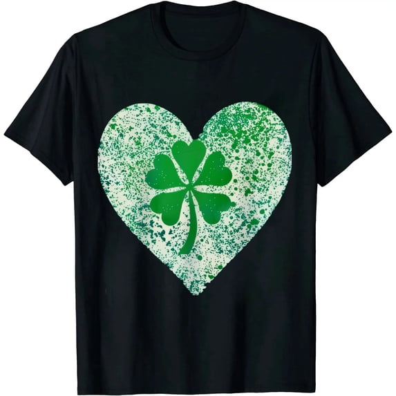 JEUXUS St Patricks Day Women V-Neck Short Sleeve Summer T-Shirt