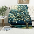thumbnail image 1 of JEUXUS Starry Sky Flannel Blanket Lightweight Soft Blanket for All Seasons 60x80in, 1 of 6
