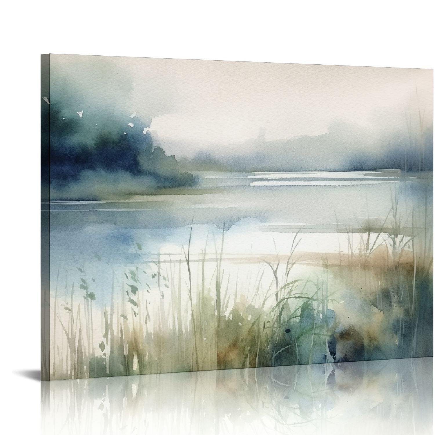 JEUXUS Still Evening Waters II Canvas Wall Decor by Artist Carol