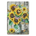 thumbnail image 1 of JEUXUS Sunflowers Butterflies Metal Art Hanging Sign 8x12in, 1 of 7