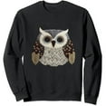 thumbnail image 1 of JEUXUS Sweatshirts for women men Pullover Fuzzy Cute Owl, 1 of 3