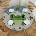 thumbnail image 1 of JEUXUS Tablecloth Cute Frog Animal Pattern Table Cover Non Slip Table Cloths for Round Table Kitchen Dining Room Patio Indoor Outdoor Wedding Birthday Parties Decor, 1 of 7
